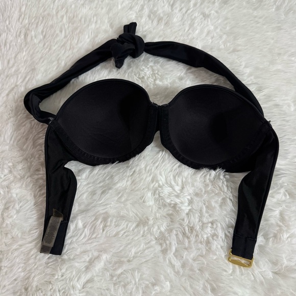 Victoria's Secret Black Bikini Top Size 32C - Picture 7 of 9